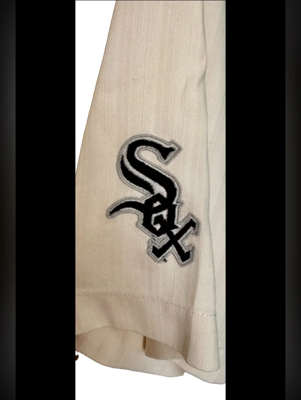 Tommy Bahama Chicago White Sox “Goin’ Goin’ Gone!”Cream Silk Camp Shirt Mens L